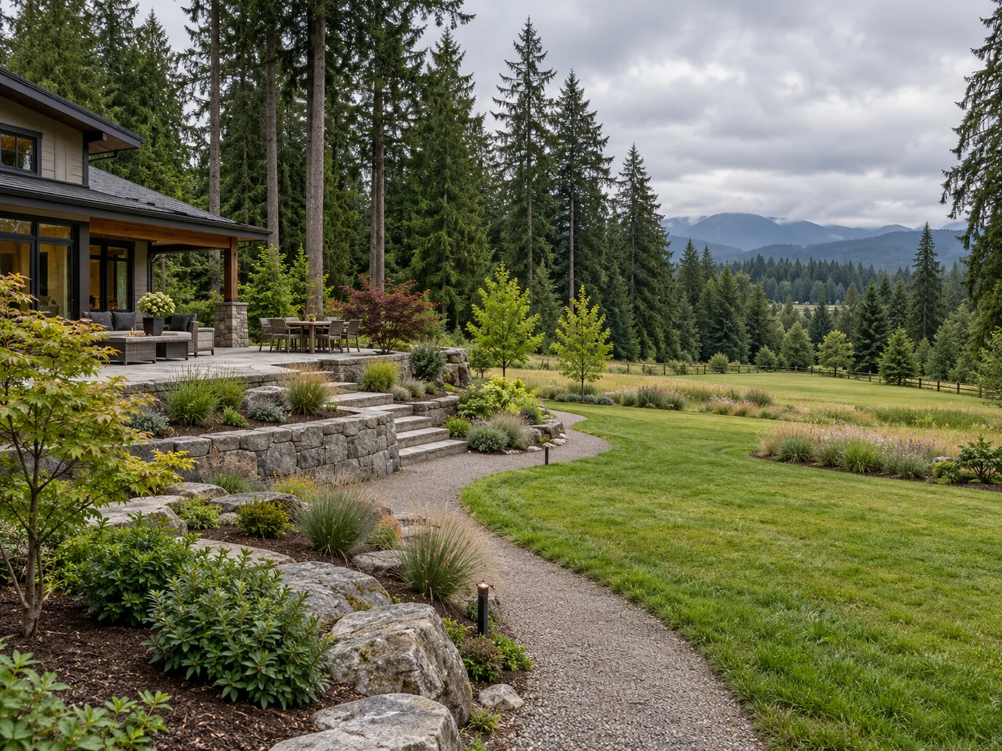 Illustrative image for how to phase a large property landscape project